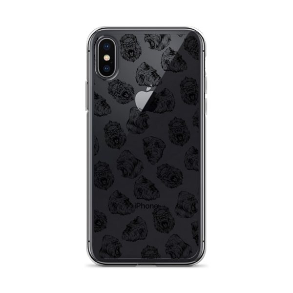 Illustrated Gorilla Seamless iPhone Clear Case