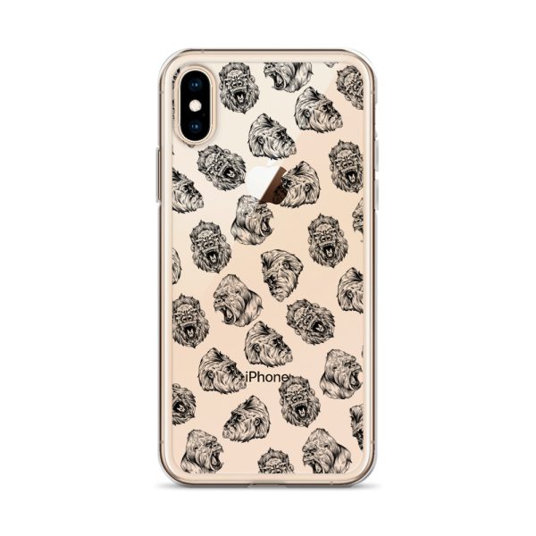 Illustrated Gorilla Seamless iPhone Clear Case