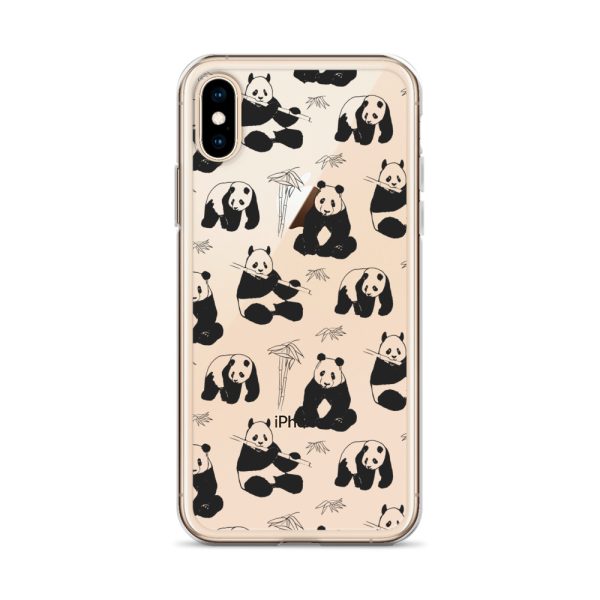 Panda Bears Bamboo iPhone Clear Case