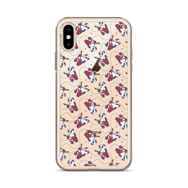 Panda Guitarist iPhone Clear Case