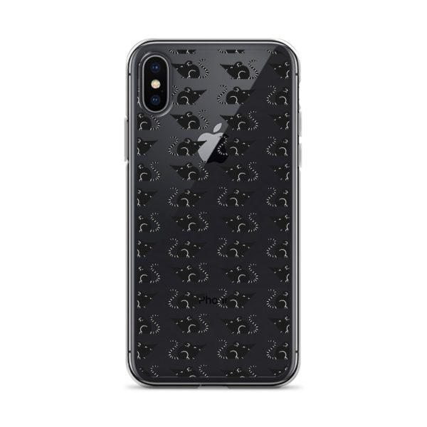 Rat Silhouette iPhone Clear Case
