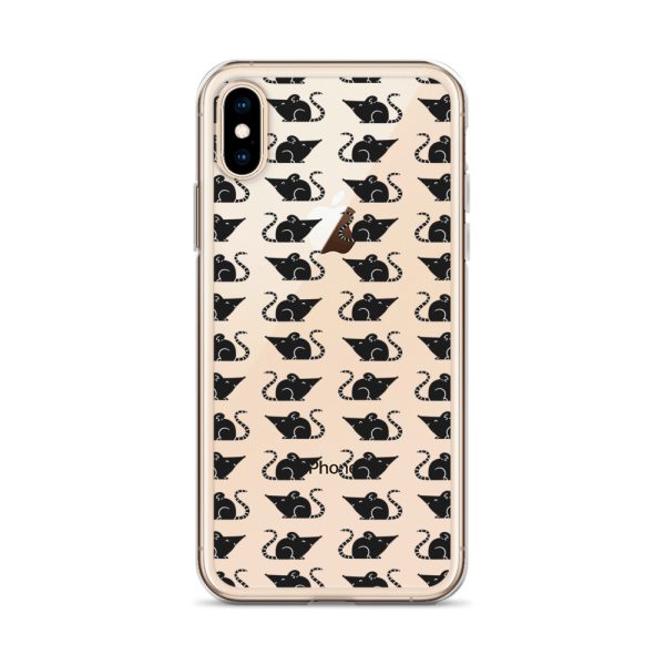 Rat Silhouette iPhone Clear Case