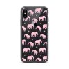 Seamless Elephant Silhouette iPhone Clear Case