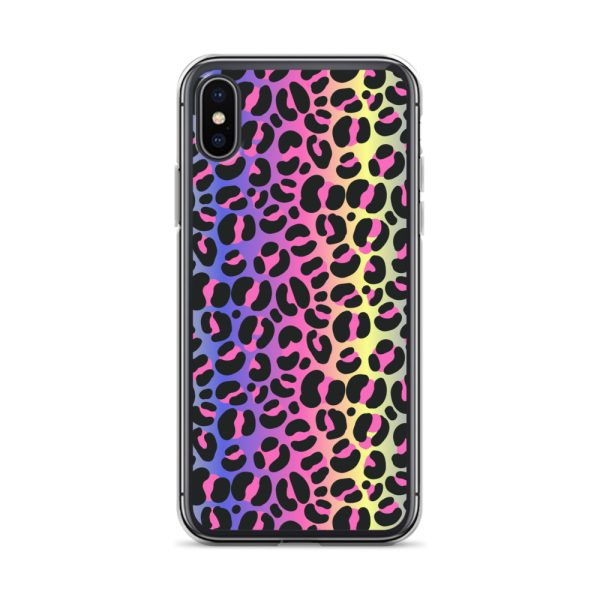 Neon Leopard iPhone Clear Case