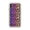 Neon Leopard iPhone Clear Case