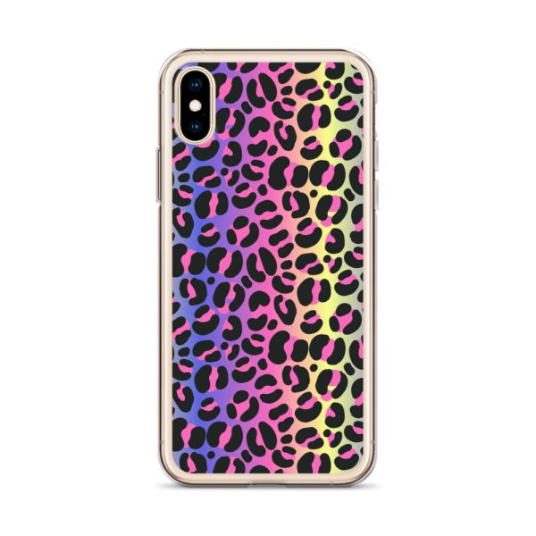 Neon Leopard iPhone Clear Case