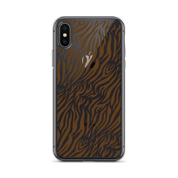 Tiger Print iPhone Clear Case