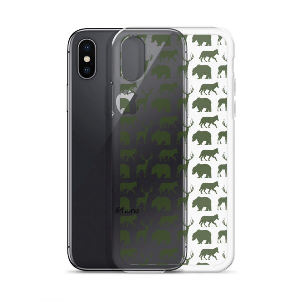 Animals Silhouette iPhone Clear Case