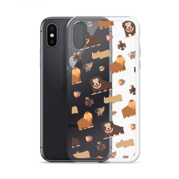 Asian Jungle Animals iPhone Clear Case