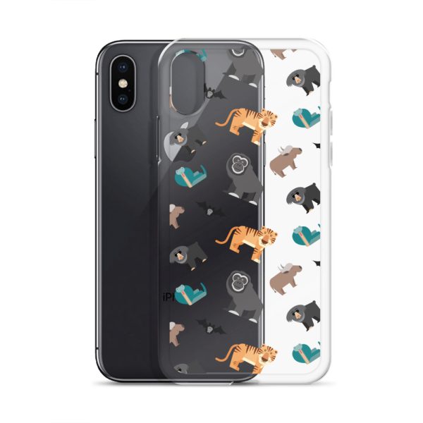Asian Jungle Animals iPhone Clear Case