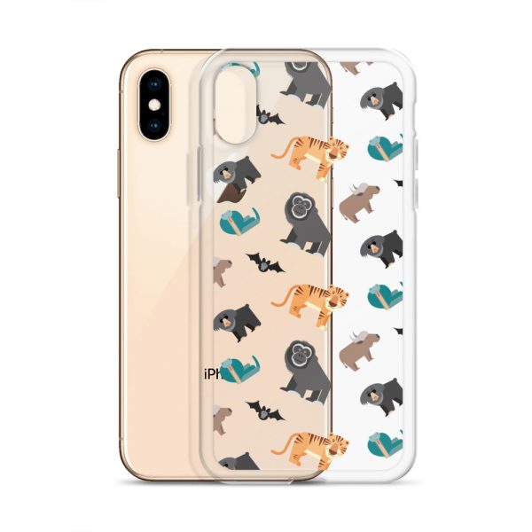 Asian Jungle Animals iPhone Clear Case