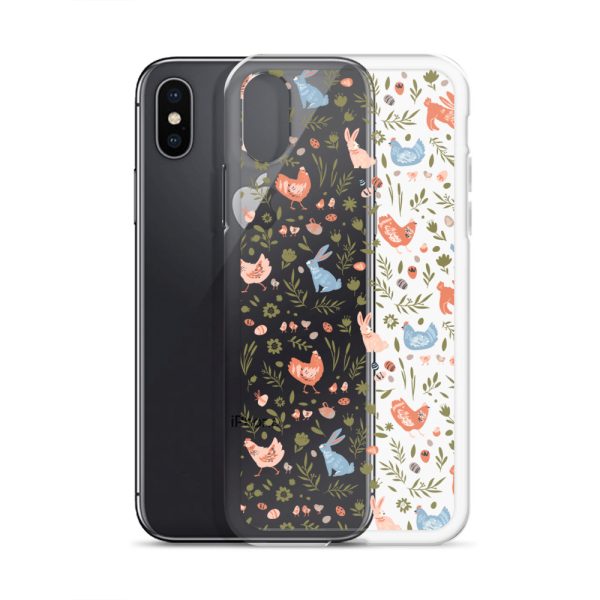 Bunnies and Hens Easter iPhone Clear Case