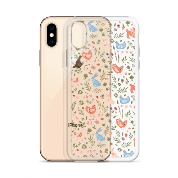 Bunnies and Hens Easter iPhone Clear Case