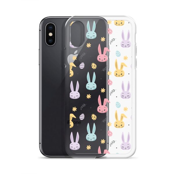 Colorful Bunnies Easter iPhone Clear Case