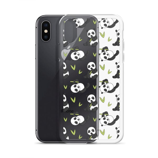 Cute Panda Bear iPhone Clear Case