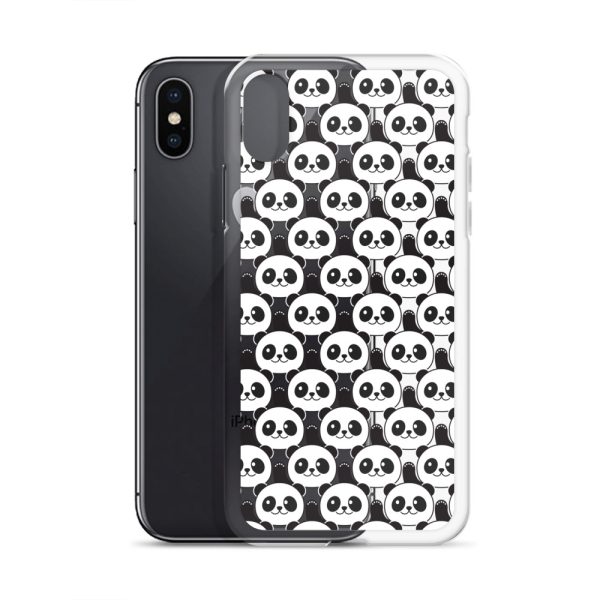 Cute Panda Bears iPhone Clear Case