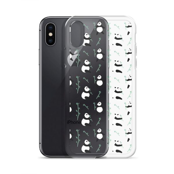 Cute Panda iPhone Clear Case