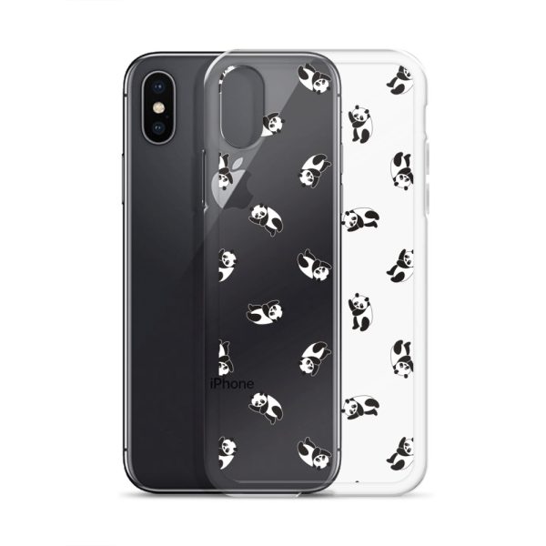Cute Pandas iPhone Clear Case