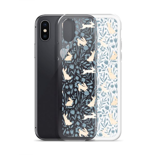 Easter Hopping Bunnies iPhone Clear Case