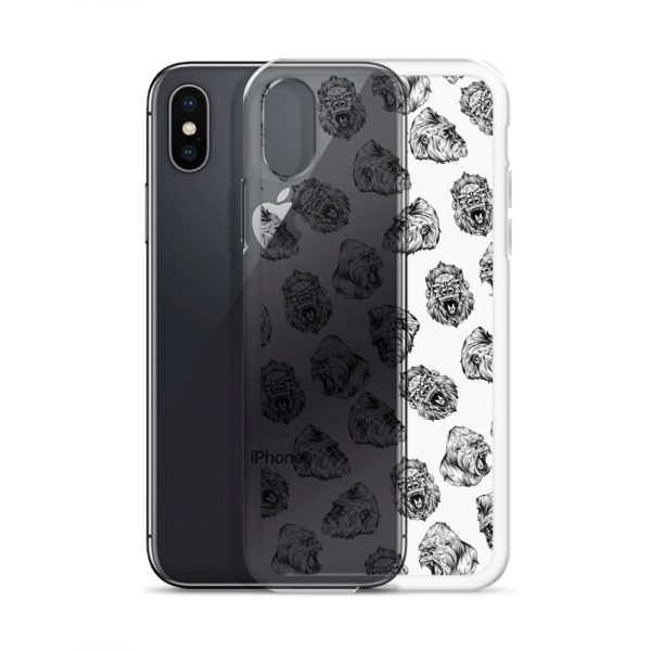 Illustrated Gorilla Seamless iPhone Clear Case