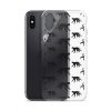 Monkey Silhouette iPhone Clear Case