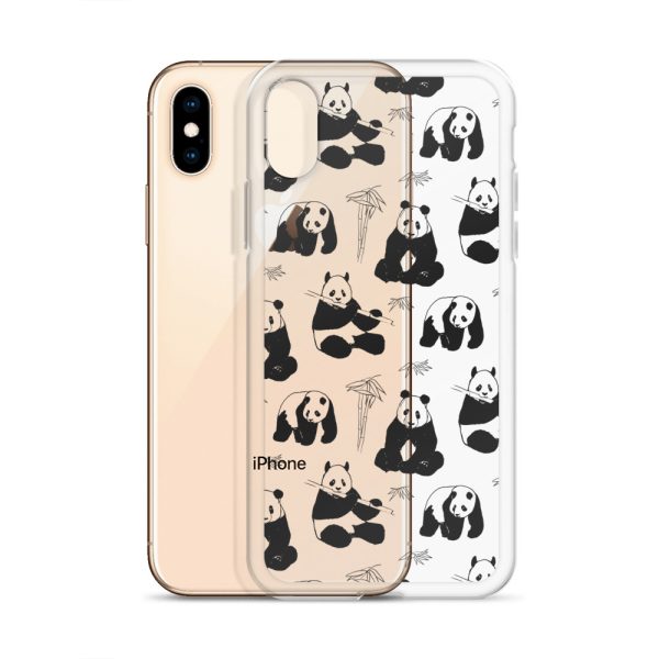 Panda Bears Bamboo iPhone Clear Case