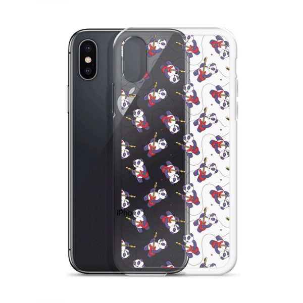 Panda Guitarist iPhone Clear Case