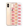 Pink Bunnies iPhone Clear Case