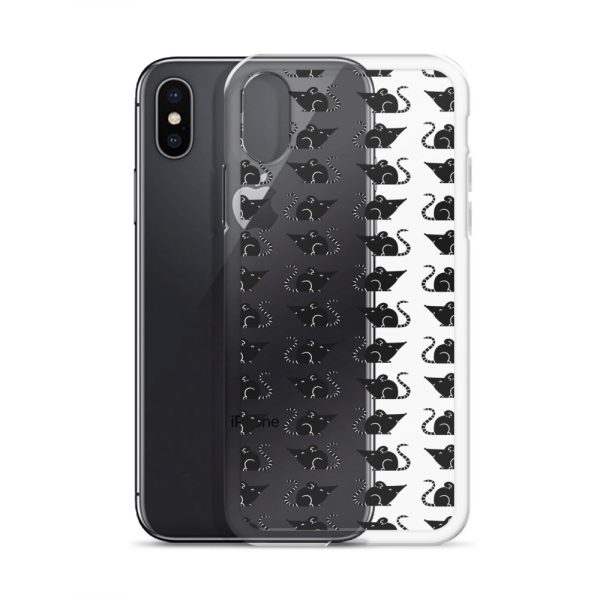 Rat Silhouette iPhone Clear Case