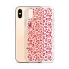 Leopard Heart Print iPhone Clear Case