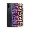 Neon Leopard iPhone Clear Case