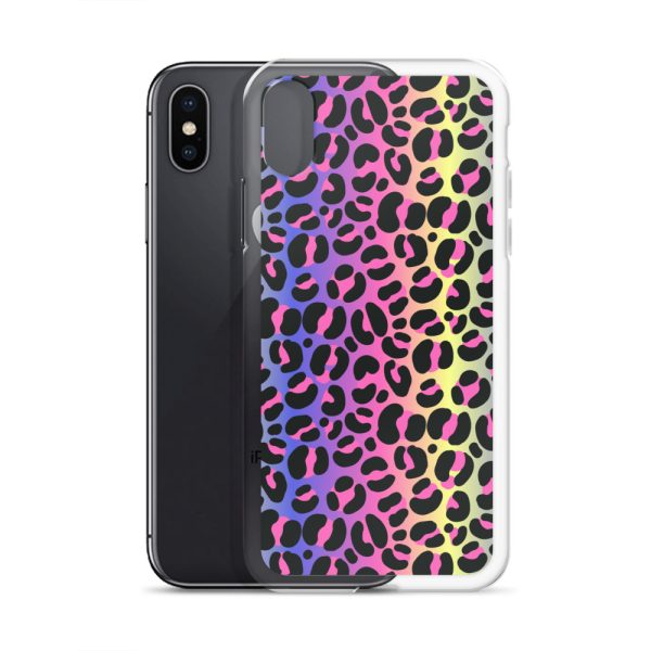 Neon Leopard iPhone Clear Case