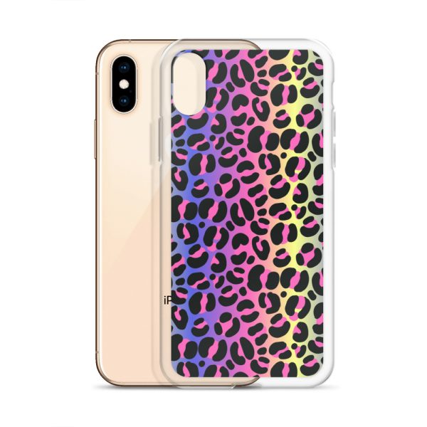 Neon Leopard iPhone Clear Case