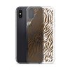 Tiger Print iPhone Clear Case