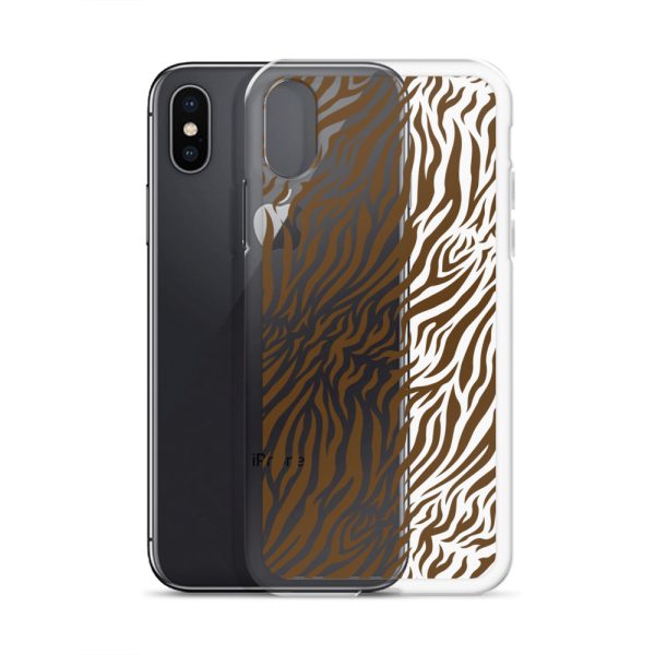 Tiger Print iPhone Clear Case