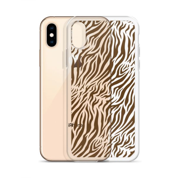 Tiger Print iPhone Clear Case