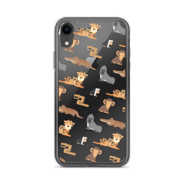 African Jungle Animals iPhone Clear Case
