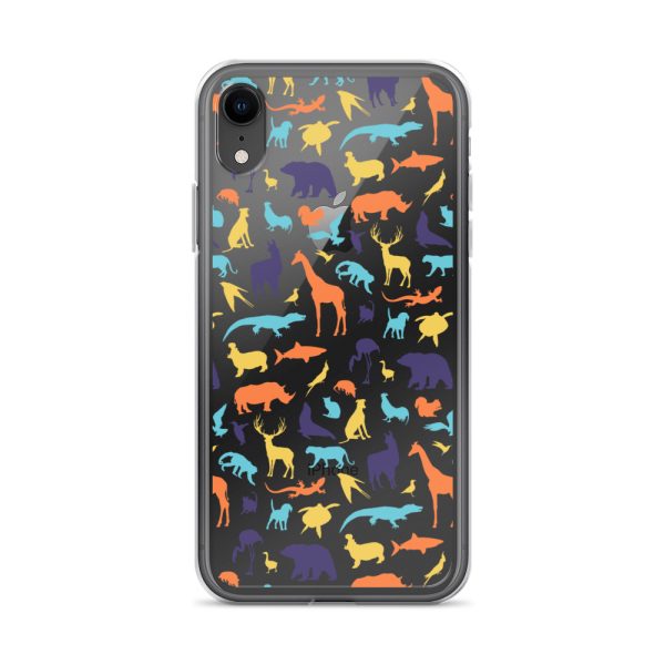 Animal Silhouette iPhone Clear Case