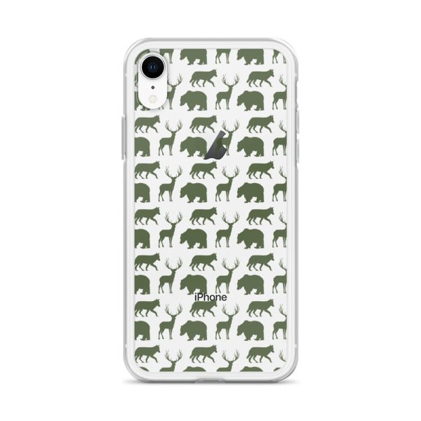 Animals Silhouette iPhone Clear Case