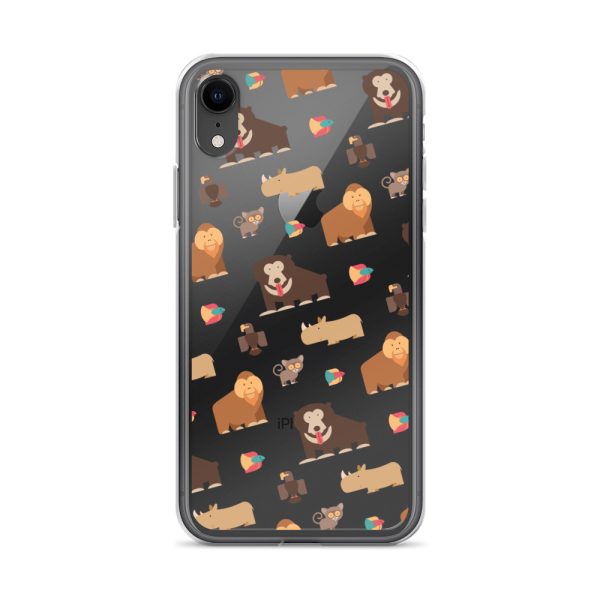 Asian Jungle Animals iPhone Clear Case