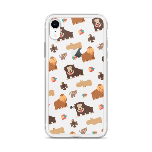Asian Jungle Animals iPhone Clear Case