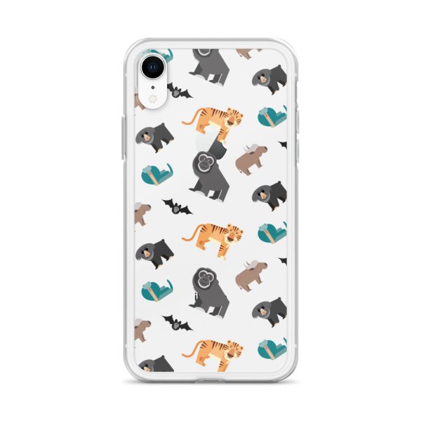 Asian Jungle Animals iPhone Clear Case