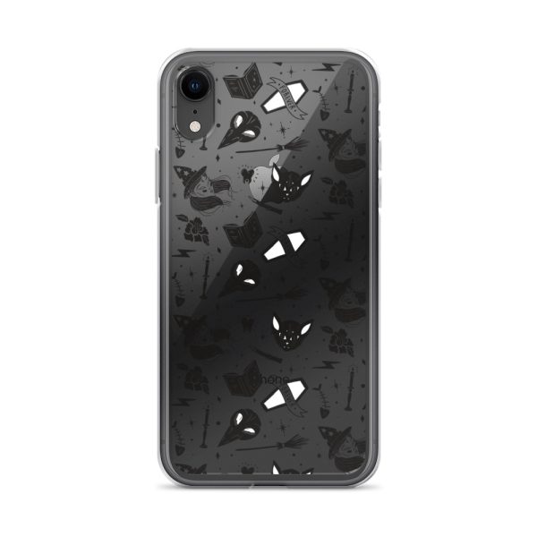 Black and White Halloween iPhone Clear Case