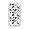 Black and White Halloween iPhone Clear Case