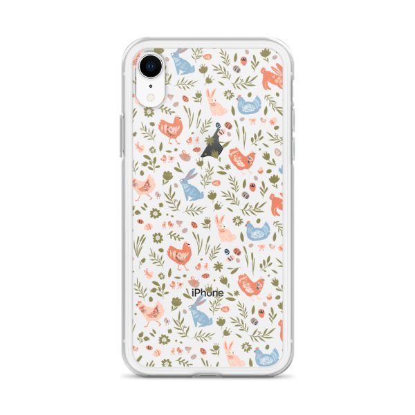 Bunnies and Hens Easter iPhone Clear Case