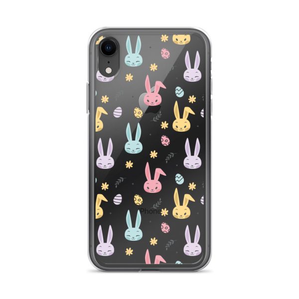 Colorful Bunnies Easter iPhone Clear Case
