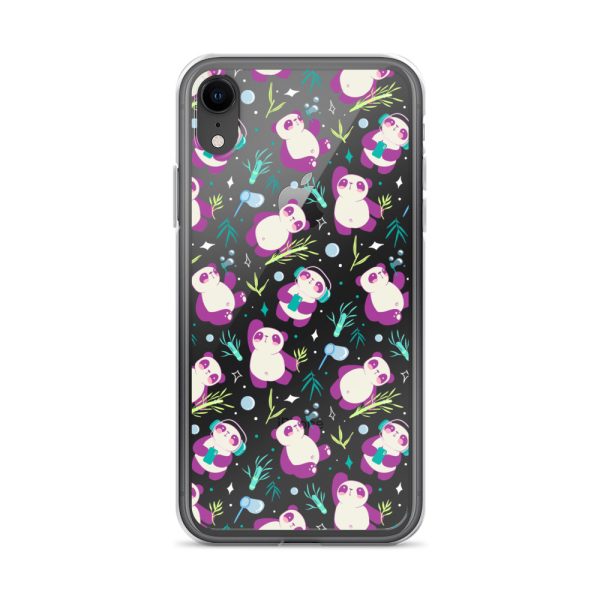Cute Panda Bamboo iPhone Clear Case