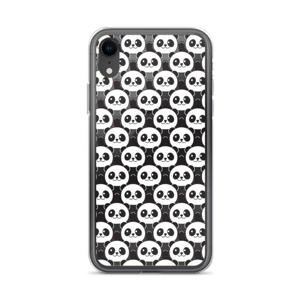 Cute Panda Bears iPhone Clear Case