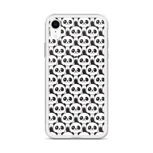 Cute Panda Bears iPhone Clear Case