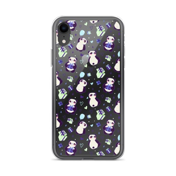 Cute Panda Presents iPhone Clear Case